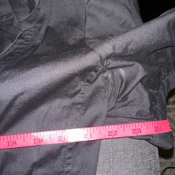 Vintage Nygard Collection Size 16 Bow Details Elegant Black Ruffled Women's Top - Picture 6 of 8